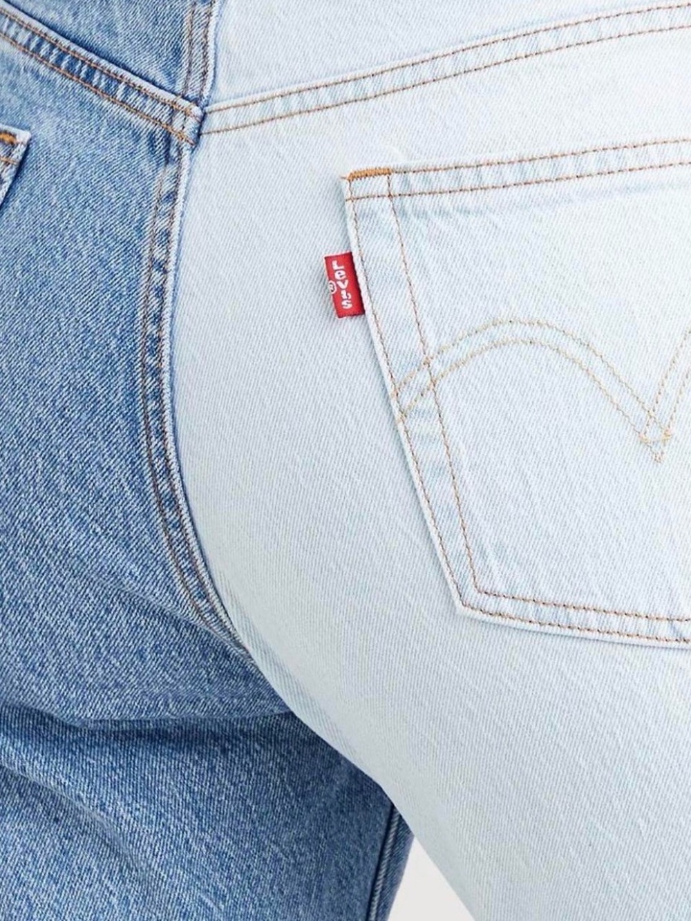 Levi's Two-Tone Light & Medium Blue Skinny Jeans - Picture 1 of 7